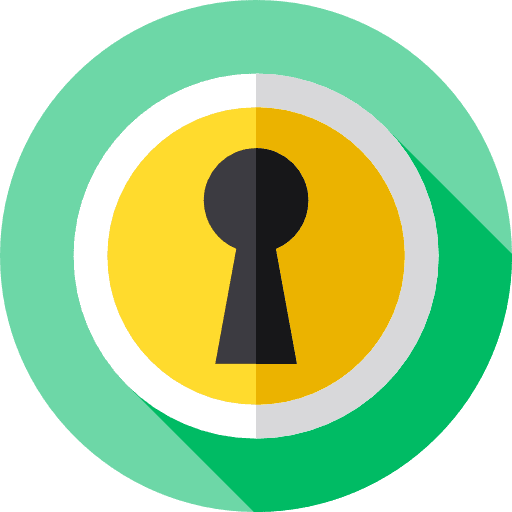Keyhole padlock privacy tools and utensils icon