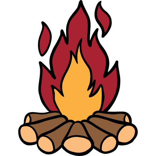 Bonfire nature cultures bushcraft icon