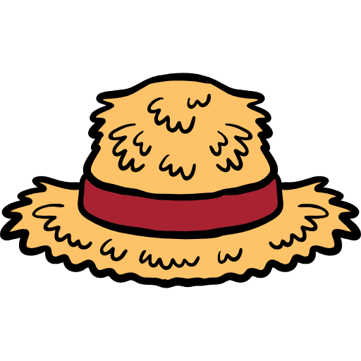 Hat straw hat garment icon