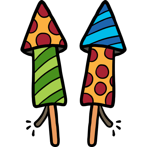 Fireworks rocket celebration fireworks icon