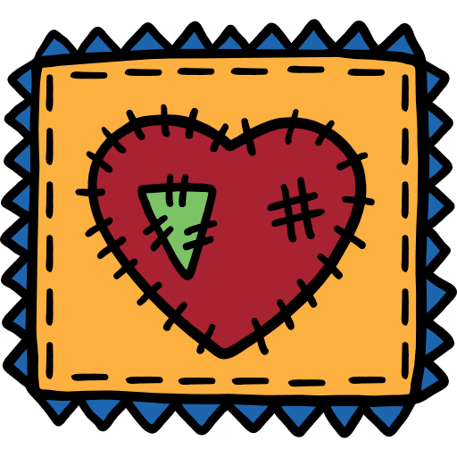 Patch dressmaker modiste sewing icon