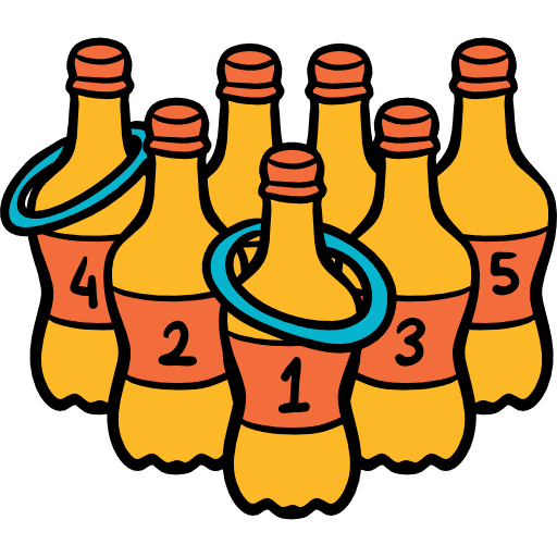 Bottles fairground rings entertainment icon