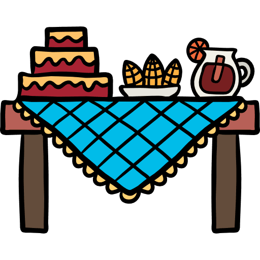 Dinner food and restaurant table restaurant icon