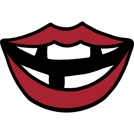 Mouth lips body part healthcare and medical icon