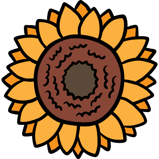 Sunflower sunflower botanical flower icon