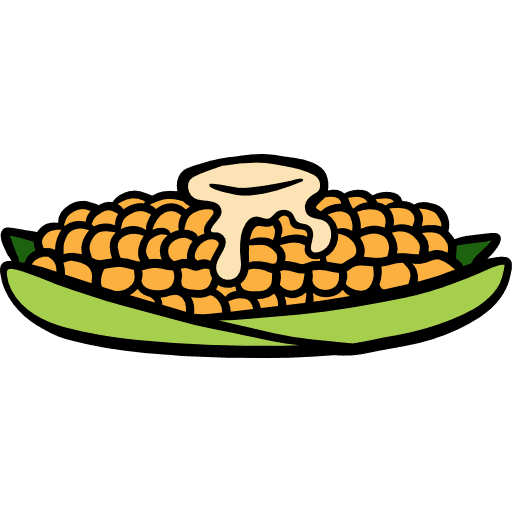 Corn food and restaurant healthy food corn icon