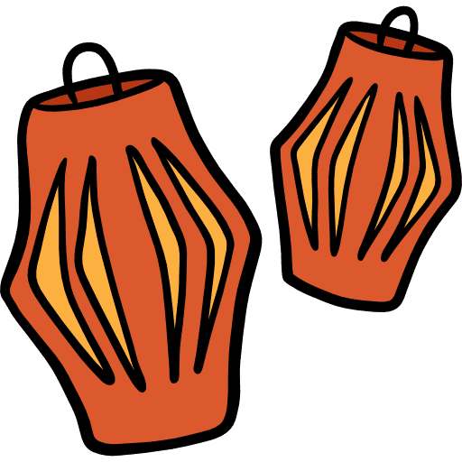 Lanterns miscellaneous asian paper lantern icon