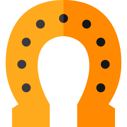 Horseshoe good luck western horse icon