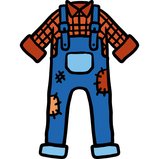 Overall clothes fashion overall icon