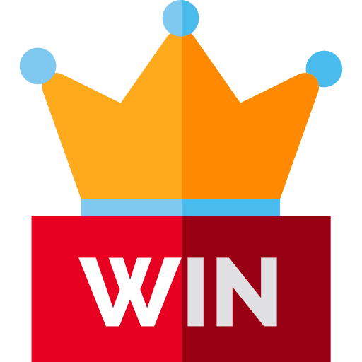 Win signal crown gambling icon