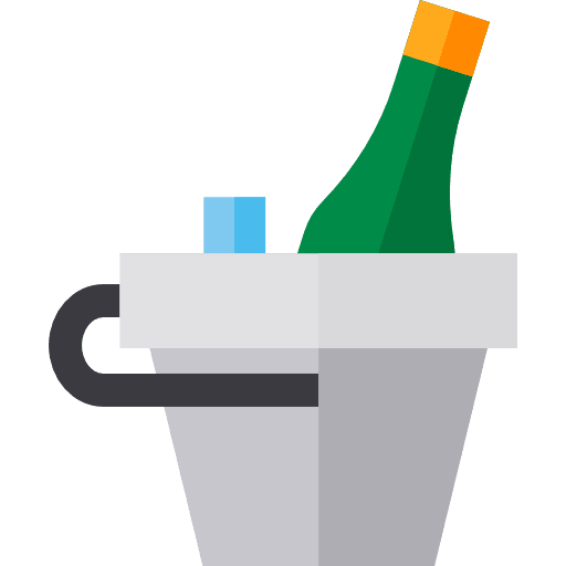 Champagne celebration food food and restaurant icon