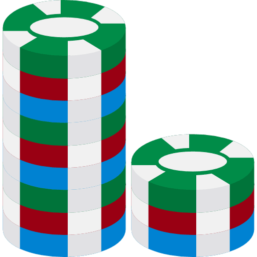 Chip poker casino chip icon