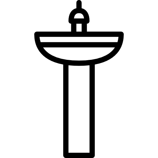 Sink washing furniture and household water icon