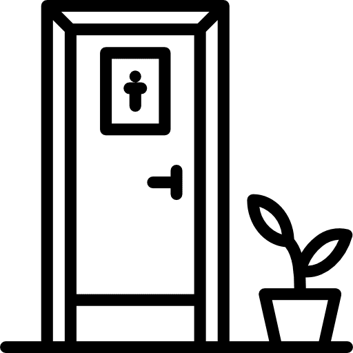 Toilet masculine water closet washroom icon