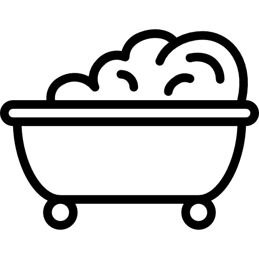 Bathtub clean wellness bath icon