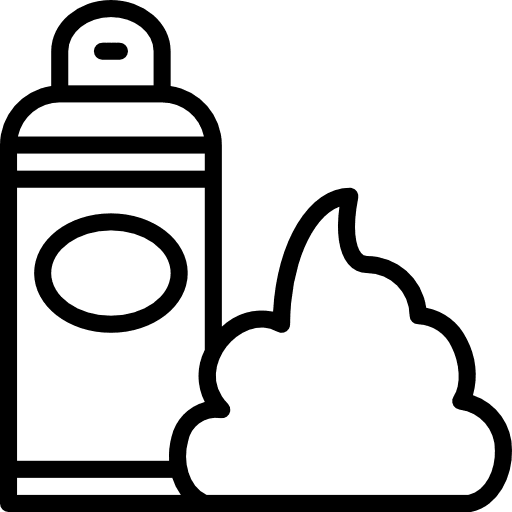 Foam tools and utensils beauty foam icon