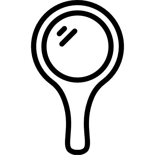 Hand mirror grooming hand mirror fashion icon