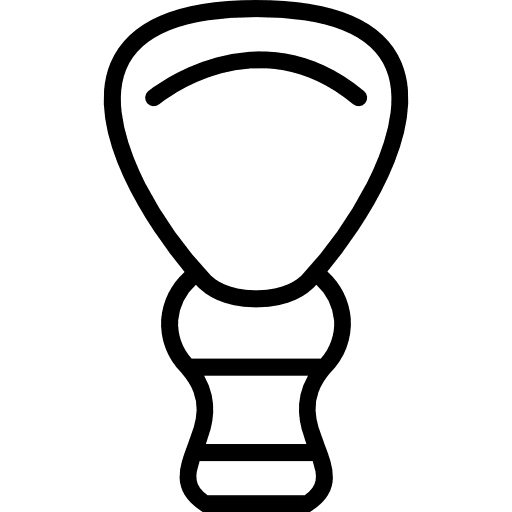 Shaving brush foam shaving brush icon