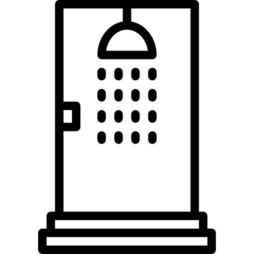 Shower bathroom cleaning washing icon