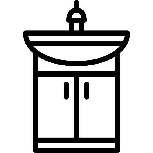 Sink furniture and household wash hygiene icon