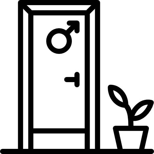 Toilet toilet masculine wc icon