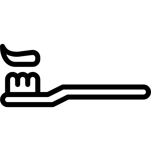 Toothbrush healthcare and medical toothbrush hygienic icon