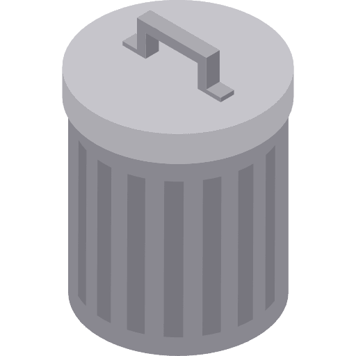 Delete garbage bin delete interface icon