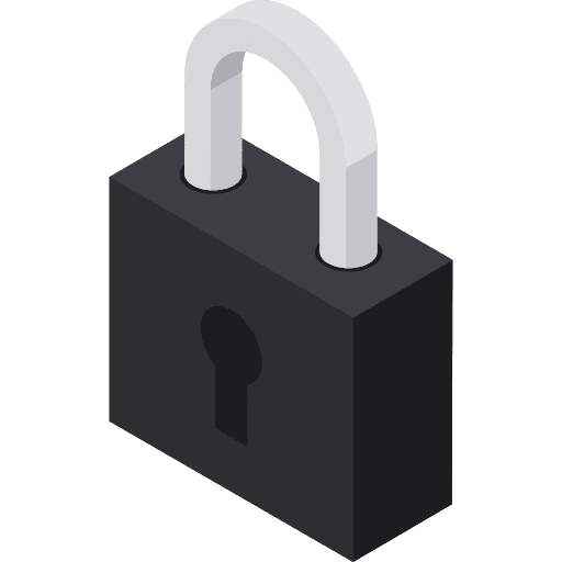 Padlock lock locked secure icon