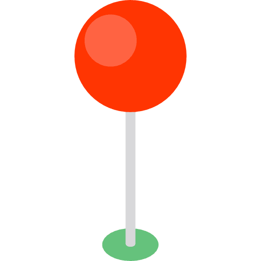 Pin map location signs placeholder icon