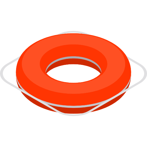 Lifesaver lifeguard help floating icon