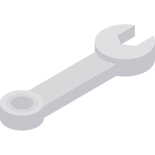 Wrench improvement home repair garage icon