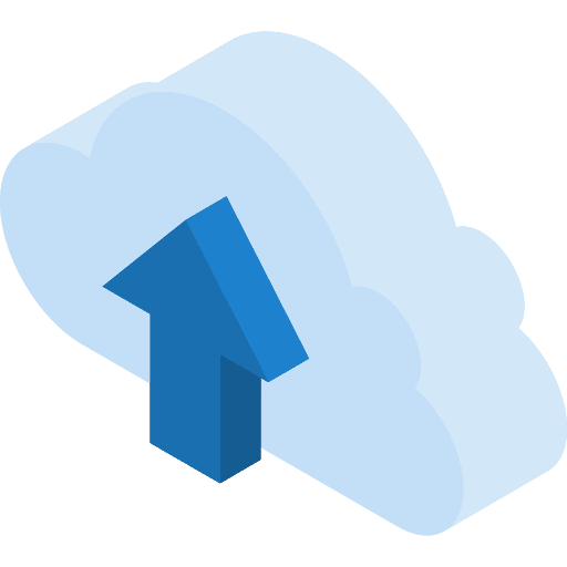 Cloud computing interface storage multimedia option icon