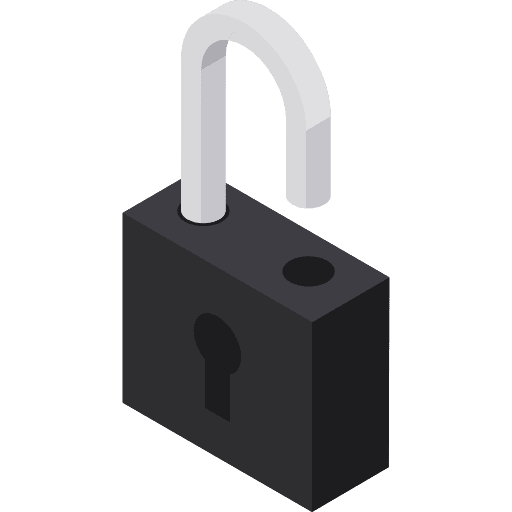 Padlock tools and utensils locked lock icon