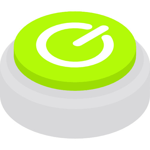 Power multimedia start button power button icon