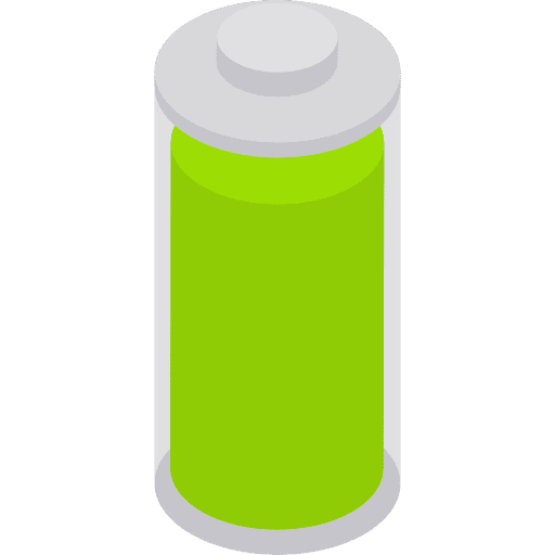 Full battery technology battery status battery level icon