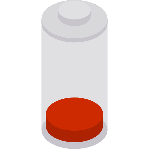 Low battery low battery battery battery status icon
