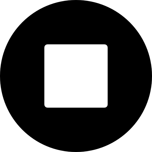 Stop stop video player multimedia option icon