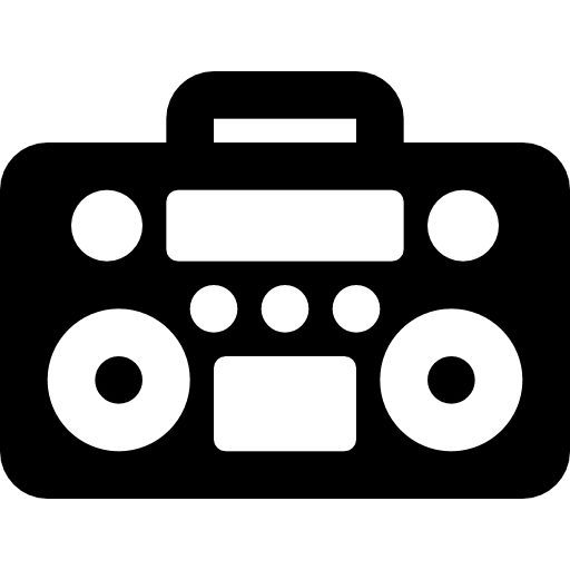 Cassette radio cassette radio radio box icon