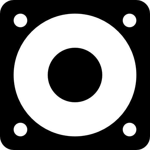 Loudspeaker speakers woofer subwoofer icon