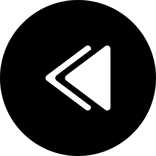 Backward interface and web symbol double icon