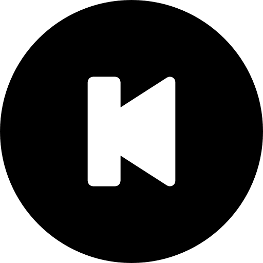 Backward vertical control triangle icon