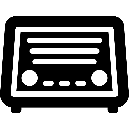 Old radio antique speaker retro icon