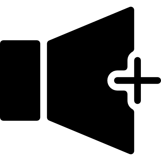 Volume sound plus audio icon
