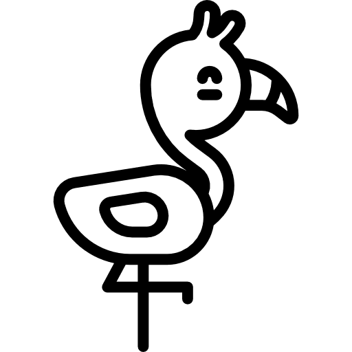 Flamingo flamingo zoo animals icon