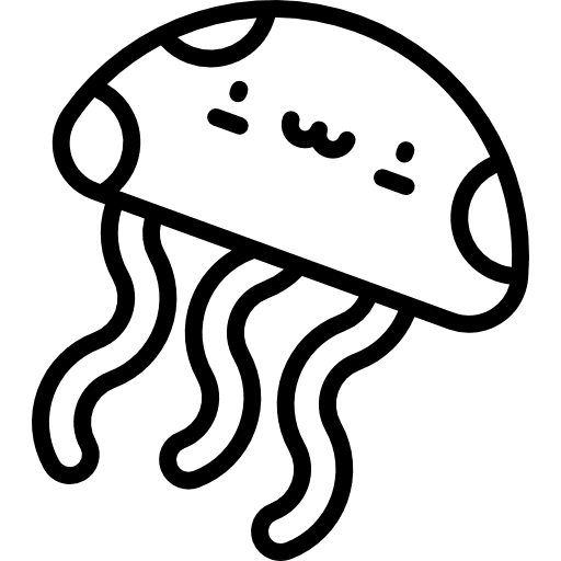 Jellyfish animals sea life animal icon