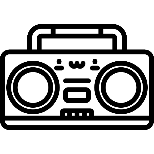 Radio radio cassette cassette musical icon