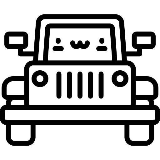 Jeep vehicle transportation automobile icon