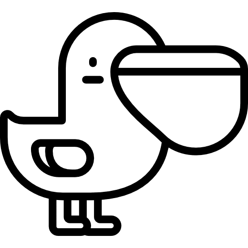 Pelican animal zoo wild life icon