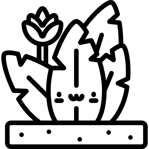 Plant kawaii nature leaves icon