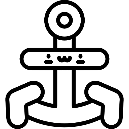 Anchor navy anchor sailing icon